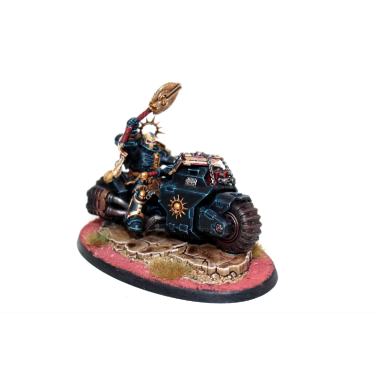 Warhammer Space Marines Chaplain on Bike Well Painted JYS93
