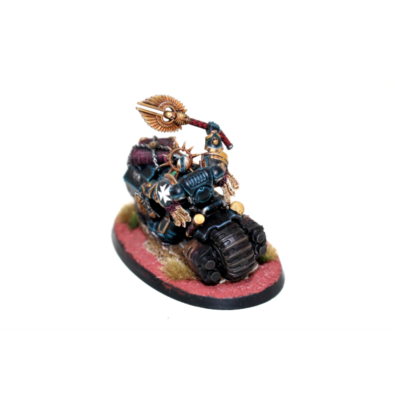 Warhammer Space Marines Chaplain on Bike Well Painted JYS93