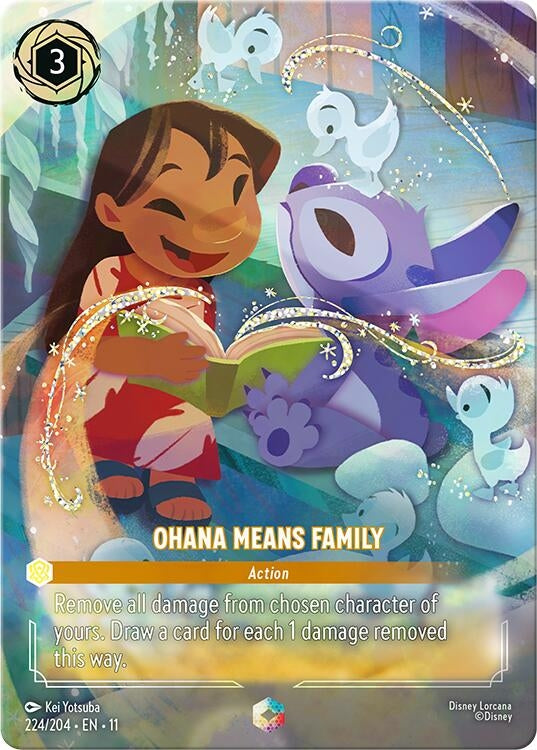 Ohana Means Family (Enchanted) (224/204) (Holofoil) [Winterspell]