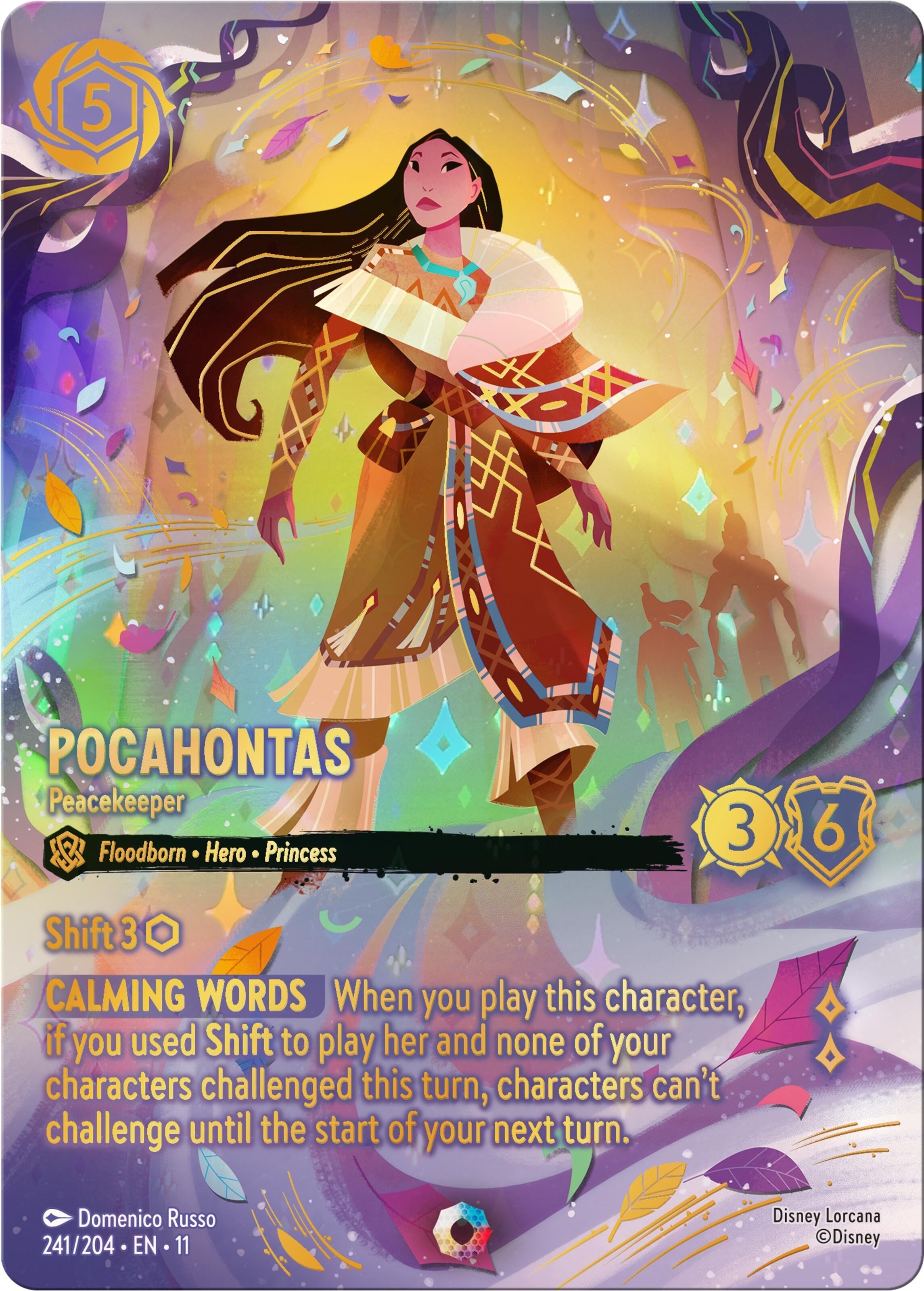Pocahontas - Peacekeeper (Iconic) (241/204) (Holofoil) [Winterspell]
