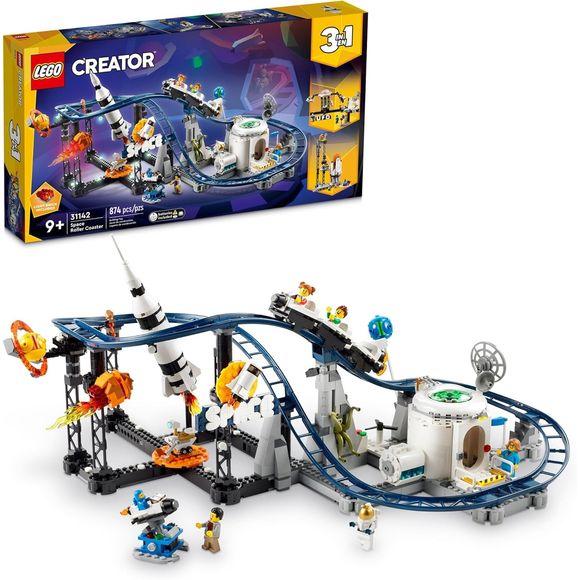 LEGO Creator 31142 3 in 1 Space Roller Coaster Building Kit
