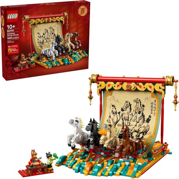 LEGO 80119 Lunar New Year Galloping Horses Canvas Year of the Horse Building Kit
