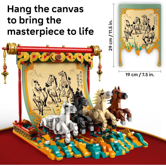 LEGO 80119 Lunar New Year Galloping Horses Canvas Year of the Horse Building Kit