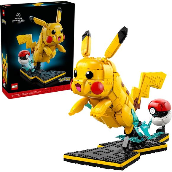 LEGO Pokemon 72152 Pikachu and Poke Ball Building Set