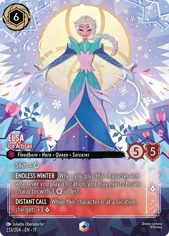 Elsa - Ice Artisan (Enchanted) (233/204) (Holofoil) [Winterspell]
