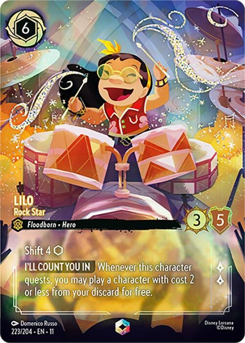 Lilo - Rock Star (Enchanted) (223/204) (Holofoil) [Winterspell]