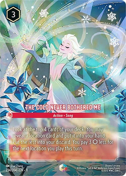 The Cold Never Bothered Me (Enchanted) (234/204) (Holofoil) [Winterspell]