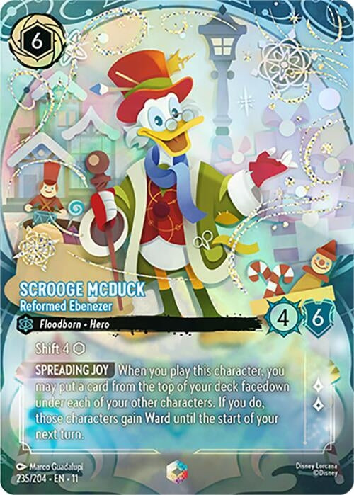 Scrooge McDuck - Reformed Ebenezer (Enchanted) (235/204) (Holofoil) [Winterspell]