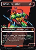 FOIL Raphael, the Muscle (0091) (Borderless) (Surge Foil) (TMC-091) - Commander: Teenage Mutant Ninja Turtles - Magic The Gathering