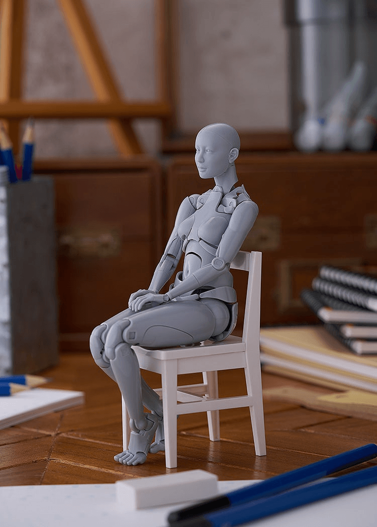 Nishimura Style Drawing Doll Olive Gray