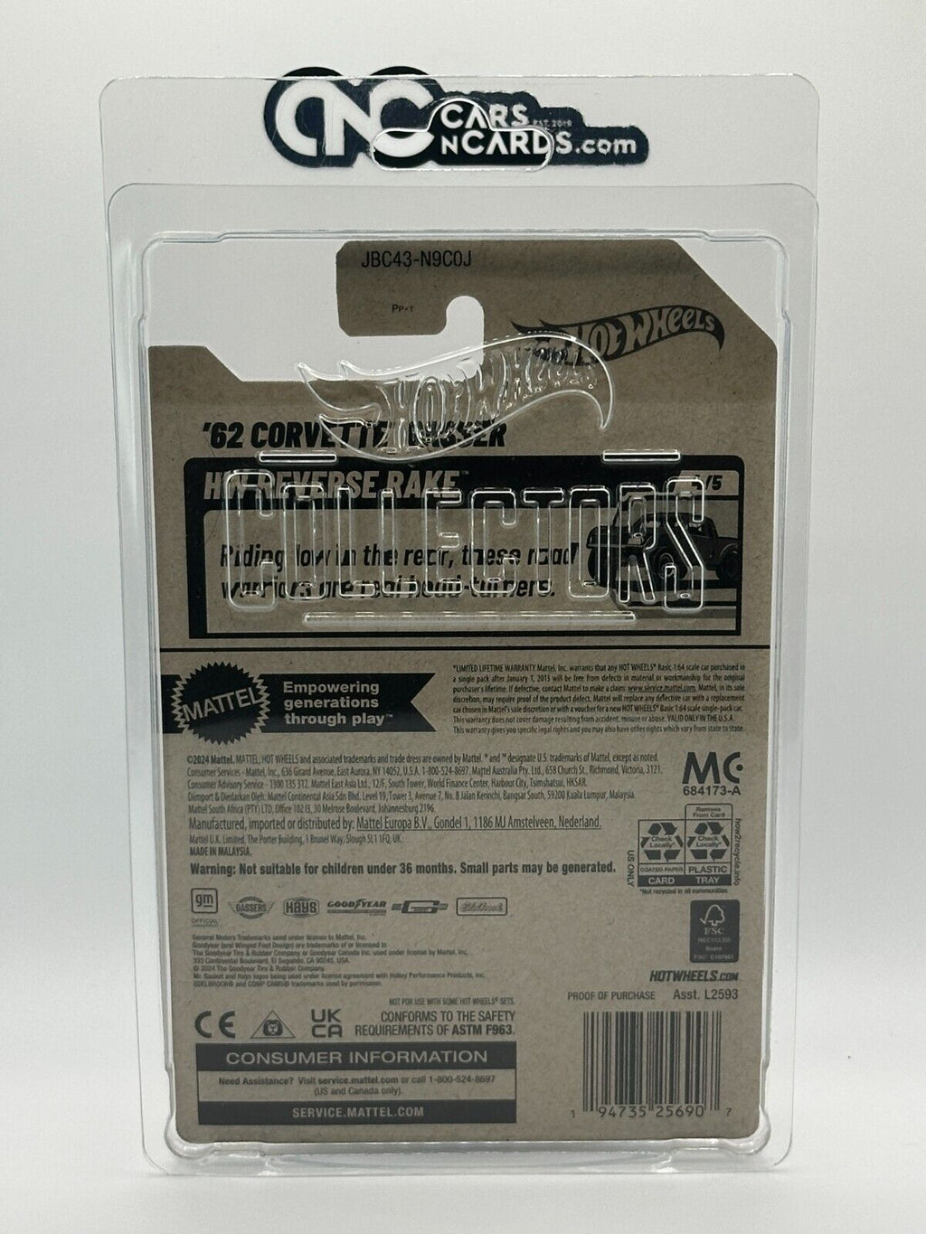 2025 Hot Wheels RLC Factory Sealed '62 Corvette Gasser Super Treasure Hunt