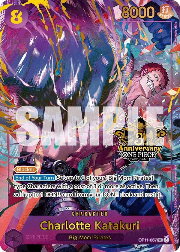 Charlotte Katakuri (Japanese Version 3rd Anniversary Set) (OP11-067) (Foil) [One Piece Promotion Cards]