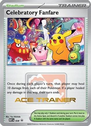 Celebratory Fanfare (Ace Trainer) 028 [ME Mega Evolution Promo]