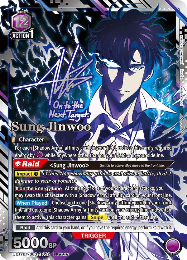 Sung Jinwoo (022) (SR***) (UE17BT/SLG-1-022) (Foil) [UE17BT: SOLO LEVELING]