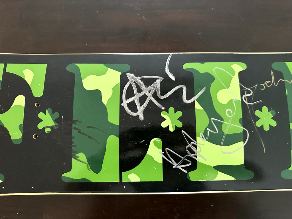 SHANE CROSS ALI BOULALA FLIP TEAM Autographed Skateboard 2006 Tour Canada