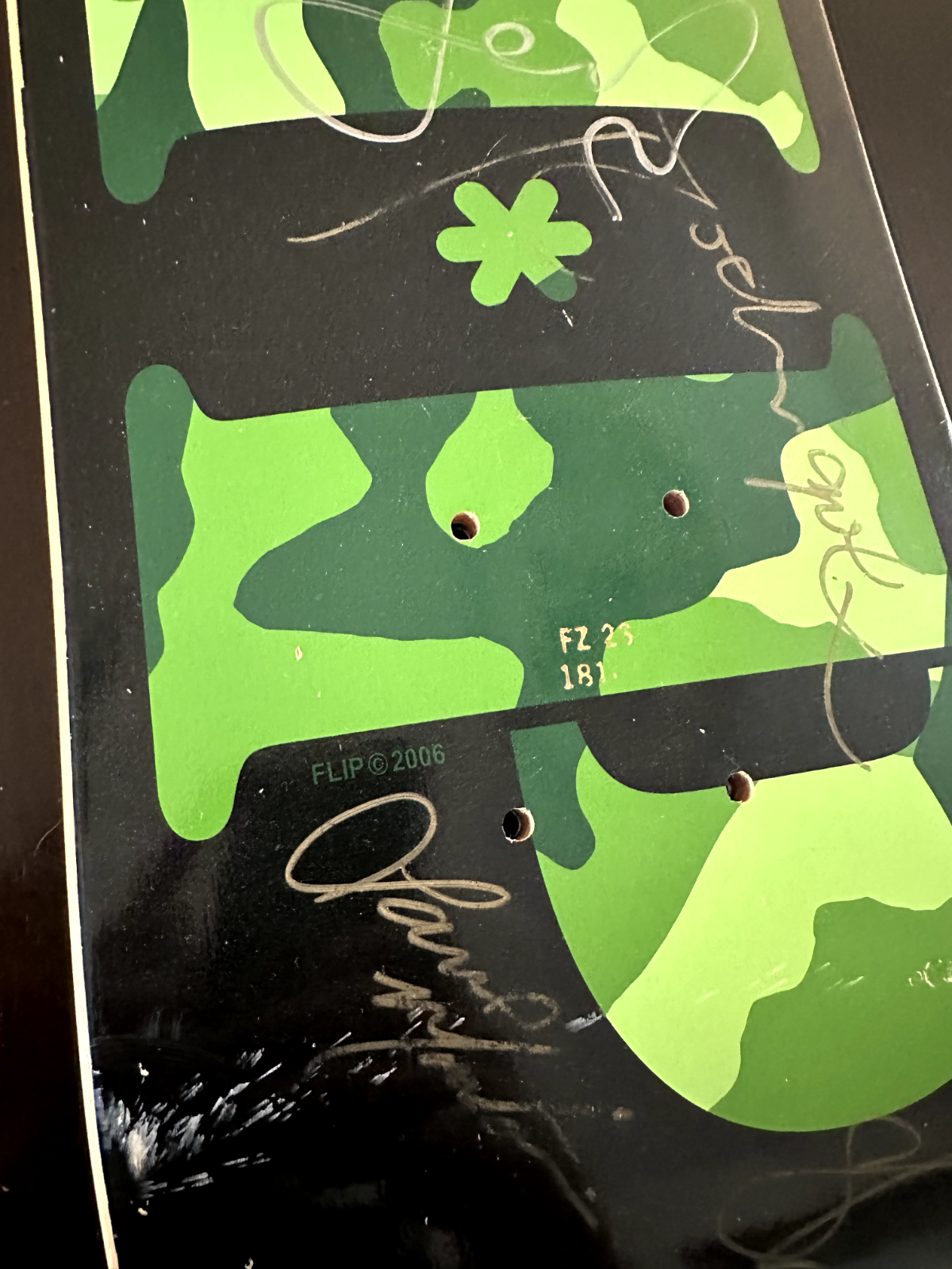 SHANE CROSS ALI BOULALA FLIP TEAM Autographed Skateboard 2006 Tour Canada