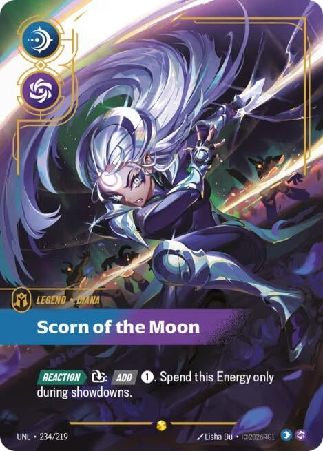 Diana - Scorn of the Moon (Overnumbered) (234/219) (Foil) [Unleashed]