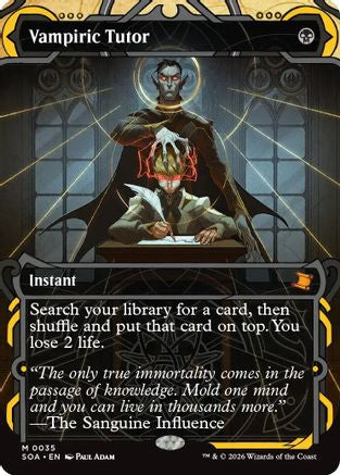 FOIL Vampiric Tutor (SOA-035) - Secrets of Strixhaven: Mystical Archive - Magic The Gathering