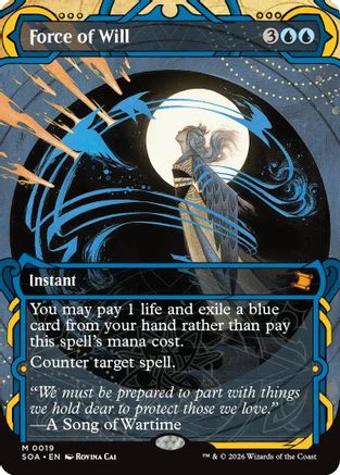 FOIL Force of Will (SOA-019) - Secrets of Strixhaven: Mystical Archive - Magic The Gathering