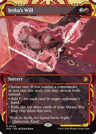 FOIL Jeska's Will (SOA-044) - Secrets of Strixhaven: Mystical Archive - Magic The Gathering