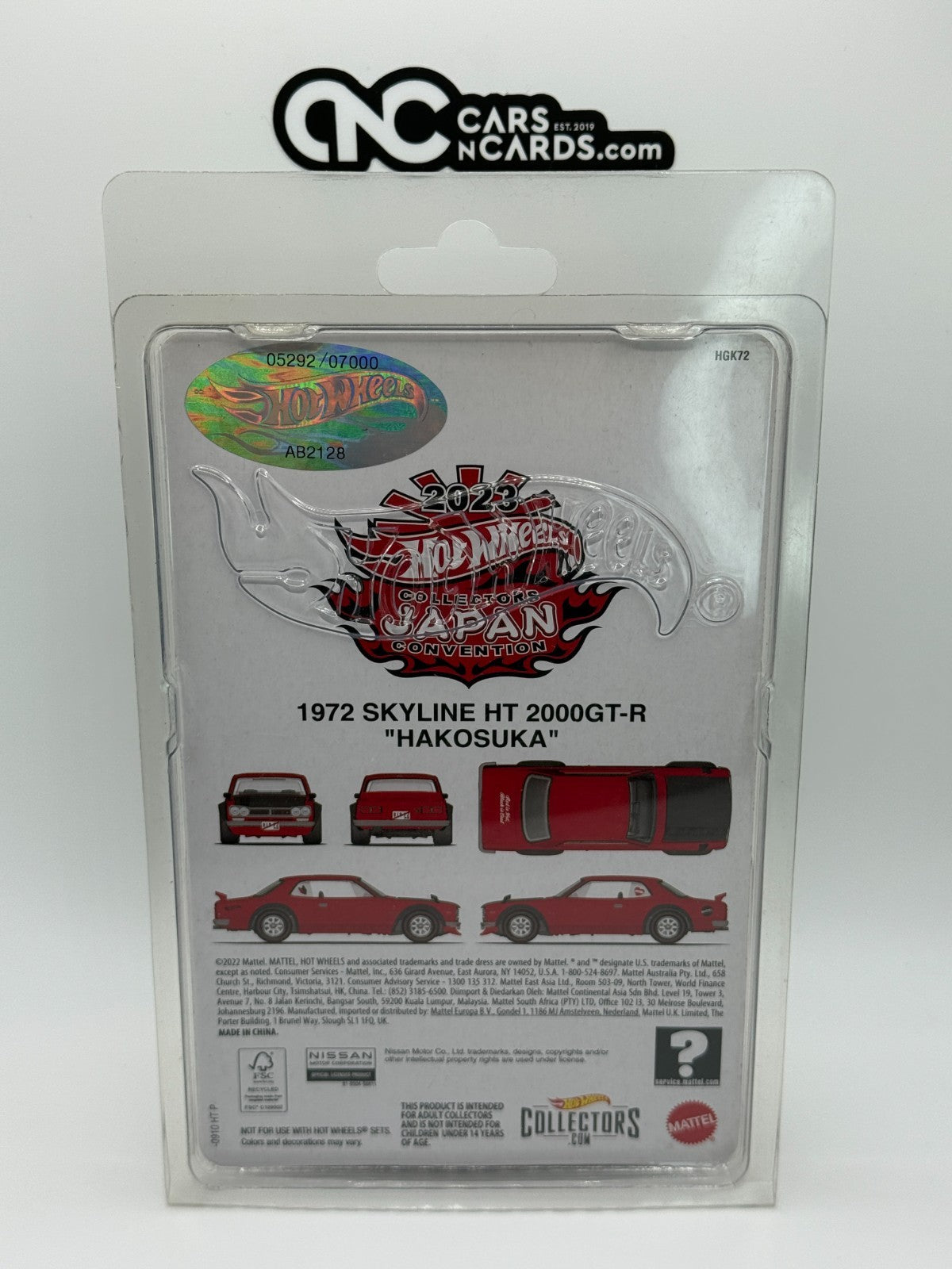 2023 Hot Wheels 24th Annual Collectors Japan Convention Skyline 2000 GT-R Left