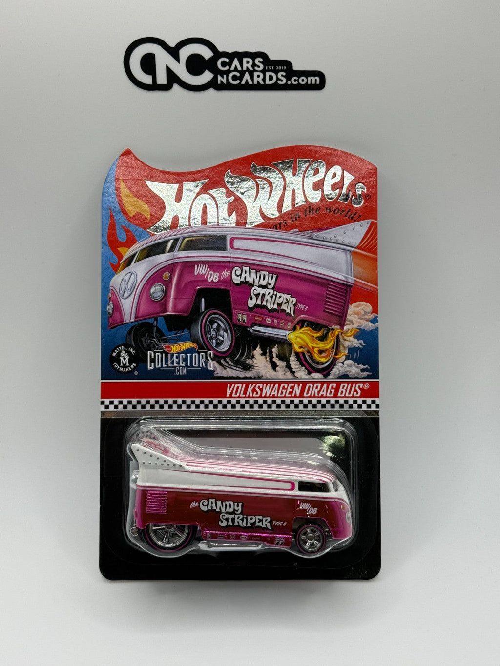 2021 Hot Wheels RLC Candy Striper Volkswagen Drag Bus Pink 06941/20000