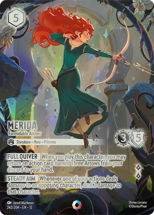 Merida - Formidable Archer (Iconic) (242/204) (Holofoil) [Wilds Unknown]