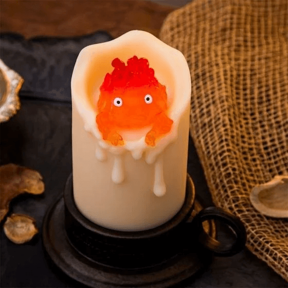 Swinging Calcifer LED Candle "Howl's Moving Castle" (Box/3)