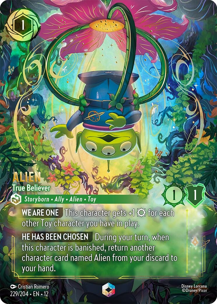 Alien - True Believer (Enchanted) (229/204) (Holofoil) [Wilds Unknown]