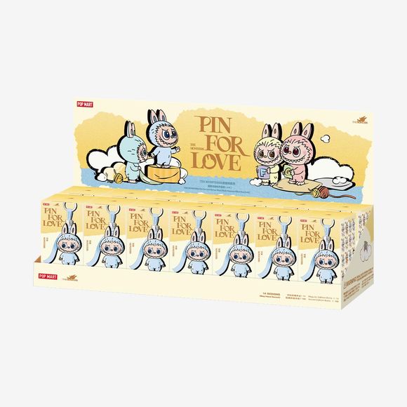 POP MART Labubu V4 The Monsters Pin For Love Plush Pendant Blind Box (A-M) - Full Case