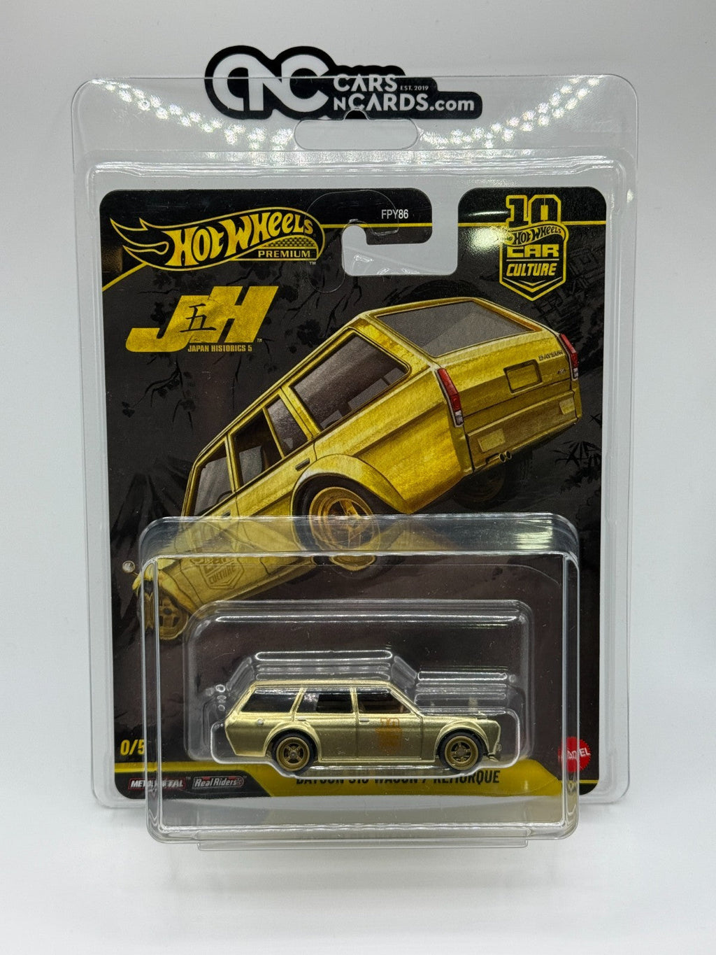 2026 Hot Wheels Premium Car Culture JH 5 Datsun 510 Wagon Chase With Protector