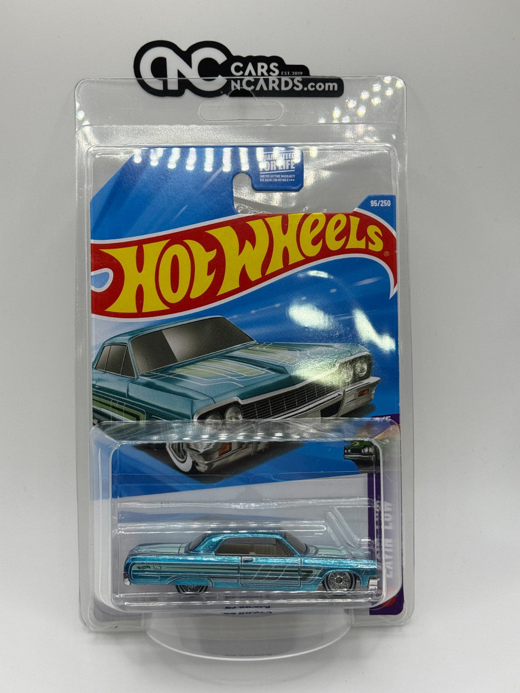 2026 Hot Wheels Layin' Low '64 Impala Super Treasure Hunt With Protector