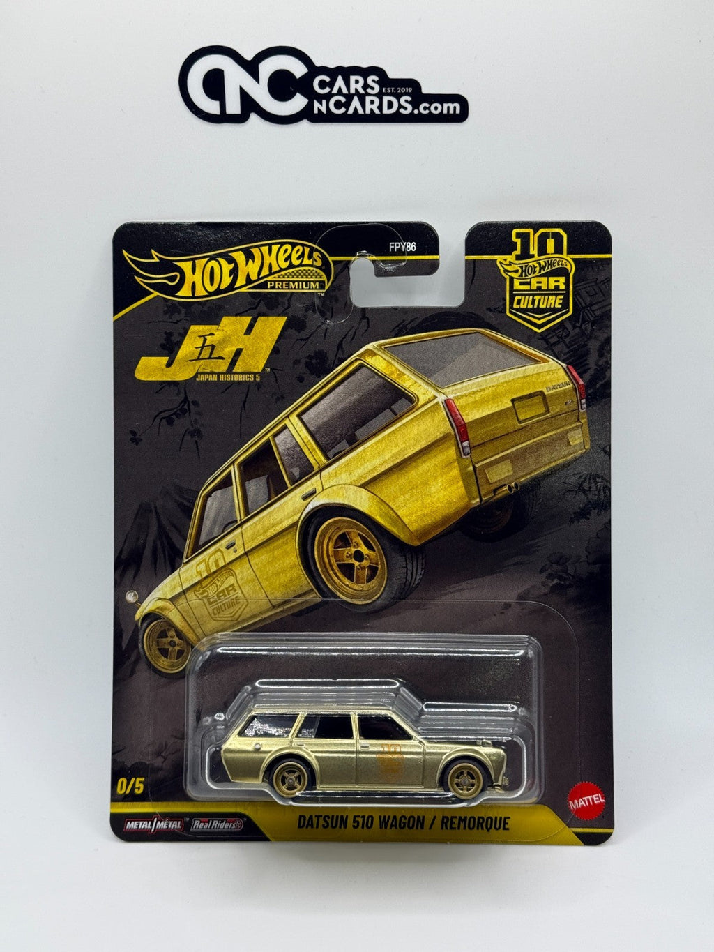 2026 Hot Wheels Premium Car Culture JH 5 Datsun 510 Wagon Chase With Protector