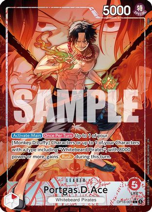 Portgas.D.Ace (Alternate Art) OP16-001 L The Time of Battle  Foil