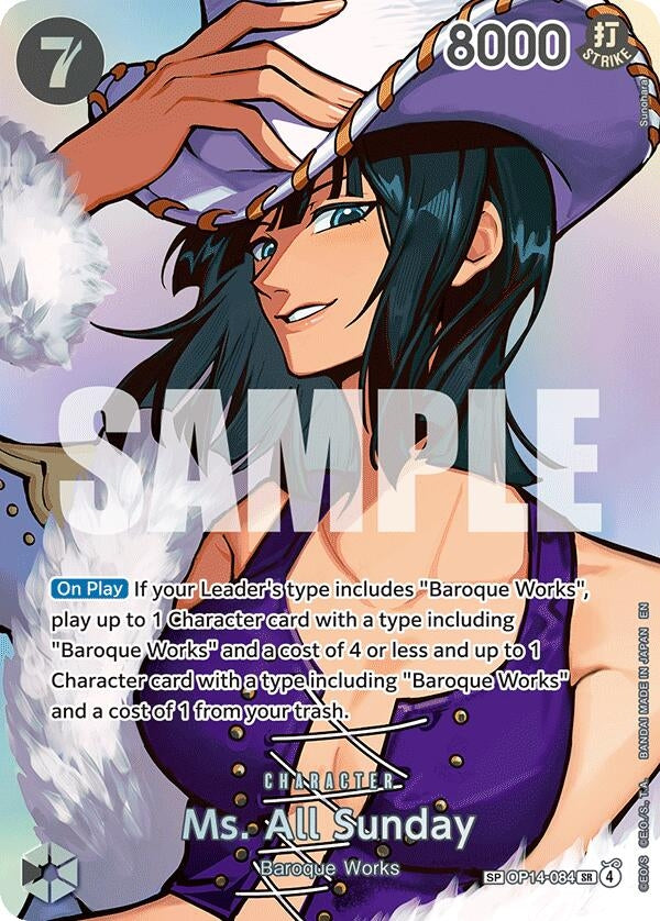 Ms. All Sunday (SP) (OP14-084) (Foil) [The Time of Battle]