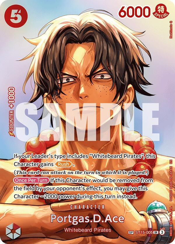 Portgas.D.Ace (SP) (ST15-005) (Foil) [The Time of Battle]