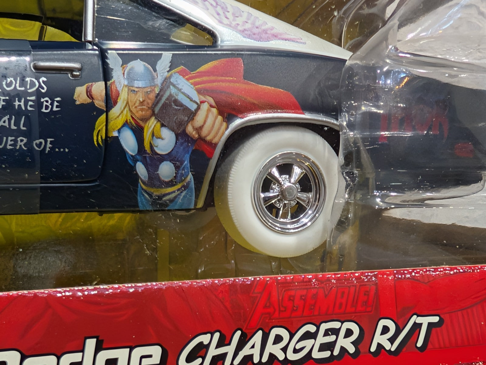 Johnny Lightning 1:24 Scale 1969 Dodge Charger R/T Marvel Thor (ERROR)