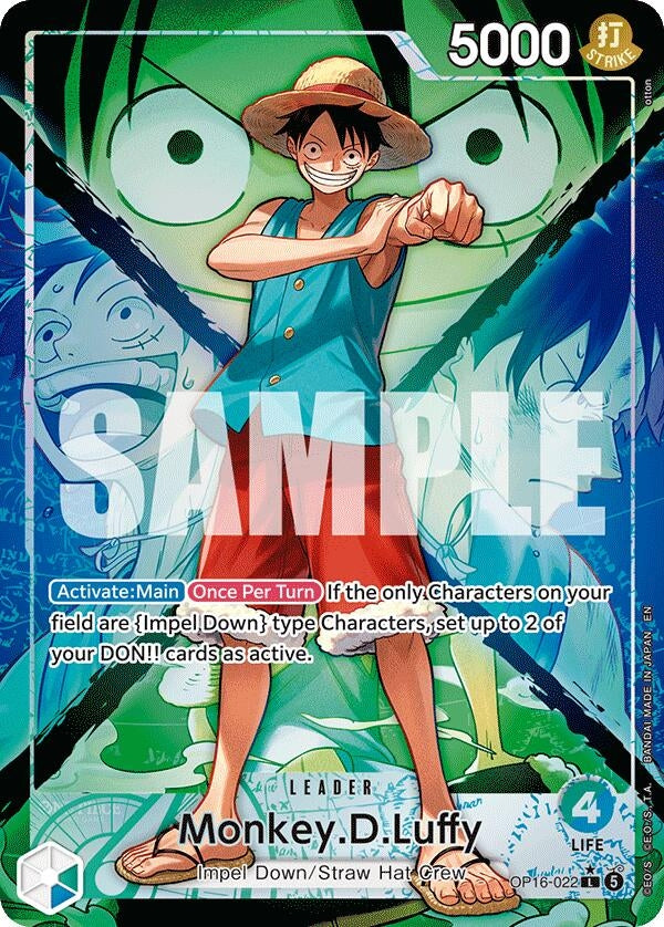 Monkey.D.Luffy (022) (Alternate Art) (OP16-022) (Foil) [The Time of Battle]