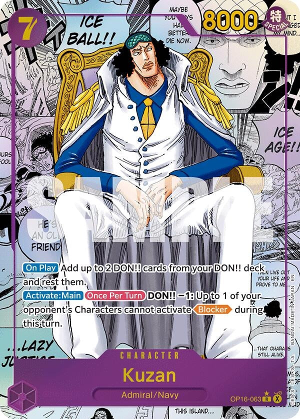 Kuzan (Manga) (OP16-063) (Foil) [The Time of Battle]