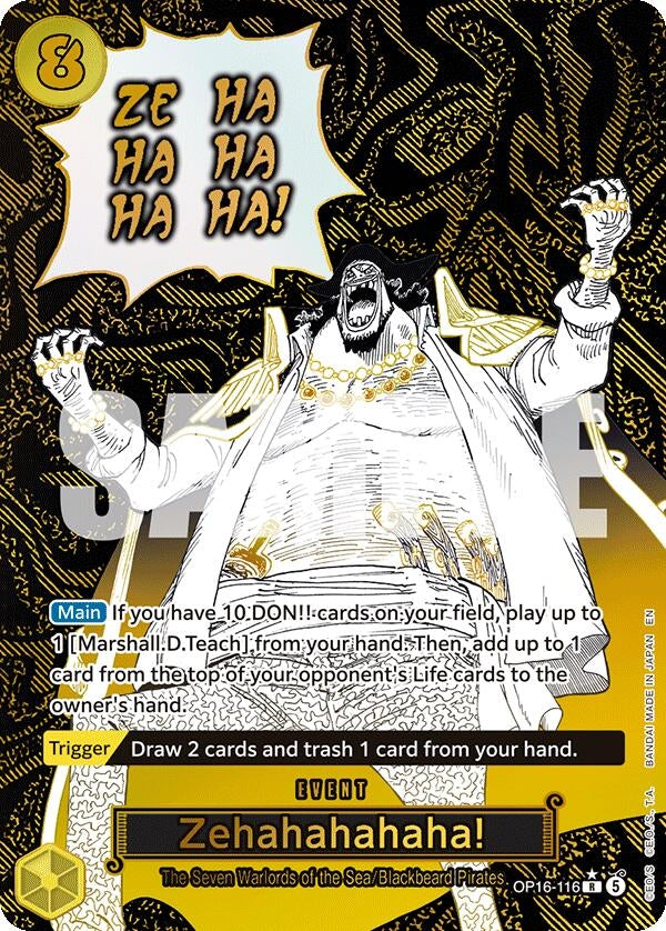 Zehahahahaha! (Alternate Art) (OP16-116) (Foil) [The Time of Battle]