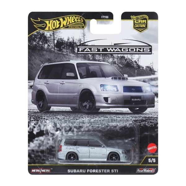2025 Hot Wheels Premium Car Culture Fast Wagons 5/5 Subaru Solid Case of 10 Cars