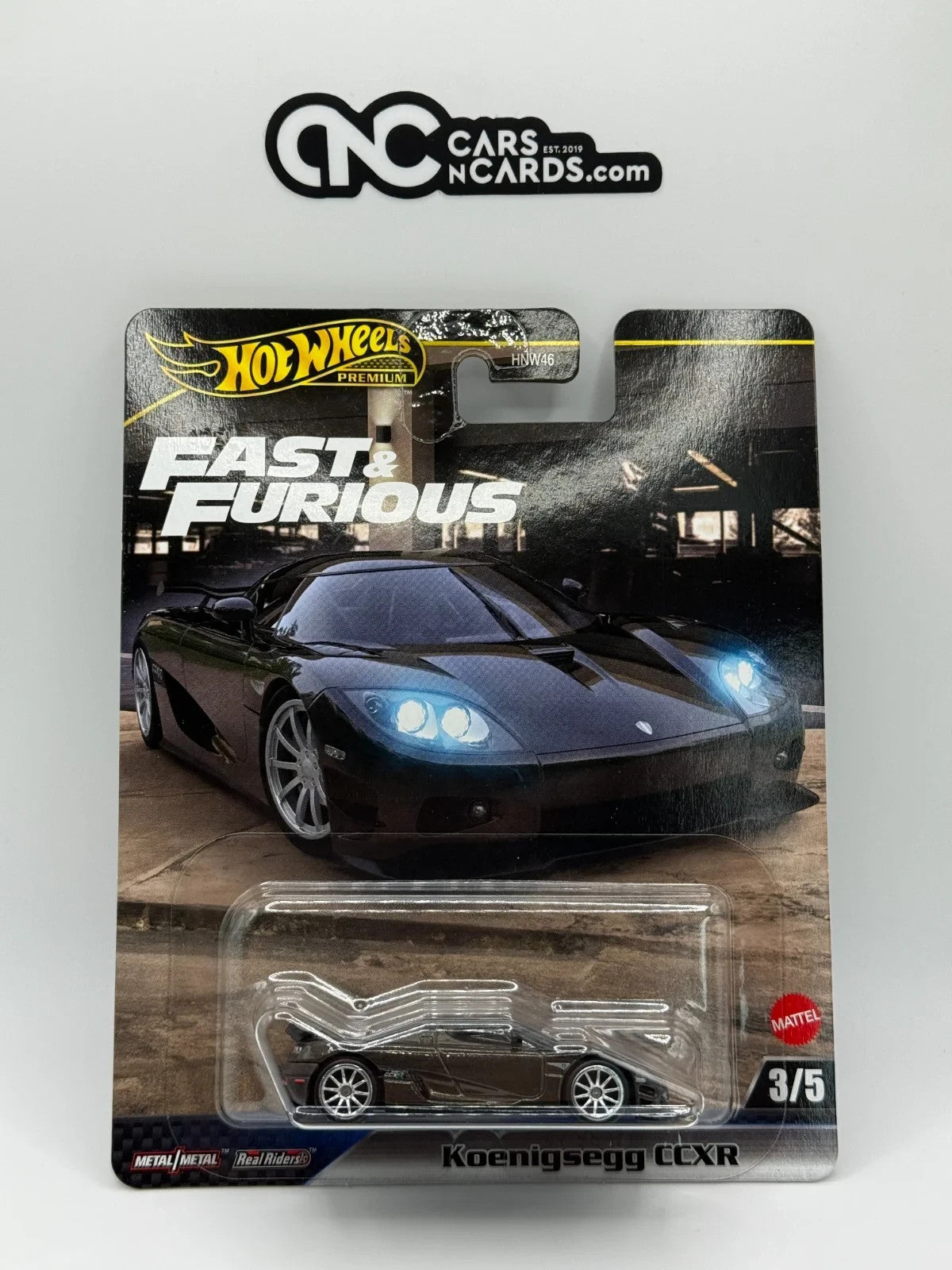 2025 Hot Wheels Premium Fast & Furious 3/5 Koenigsegg CCXR Solid Case of 10 Cars