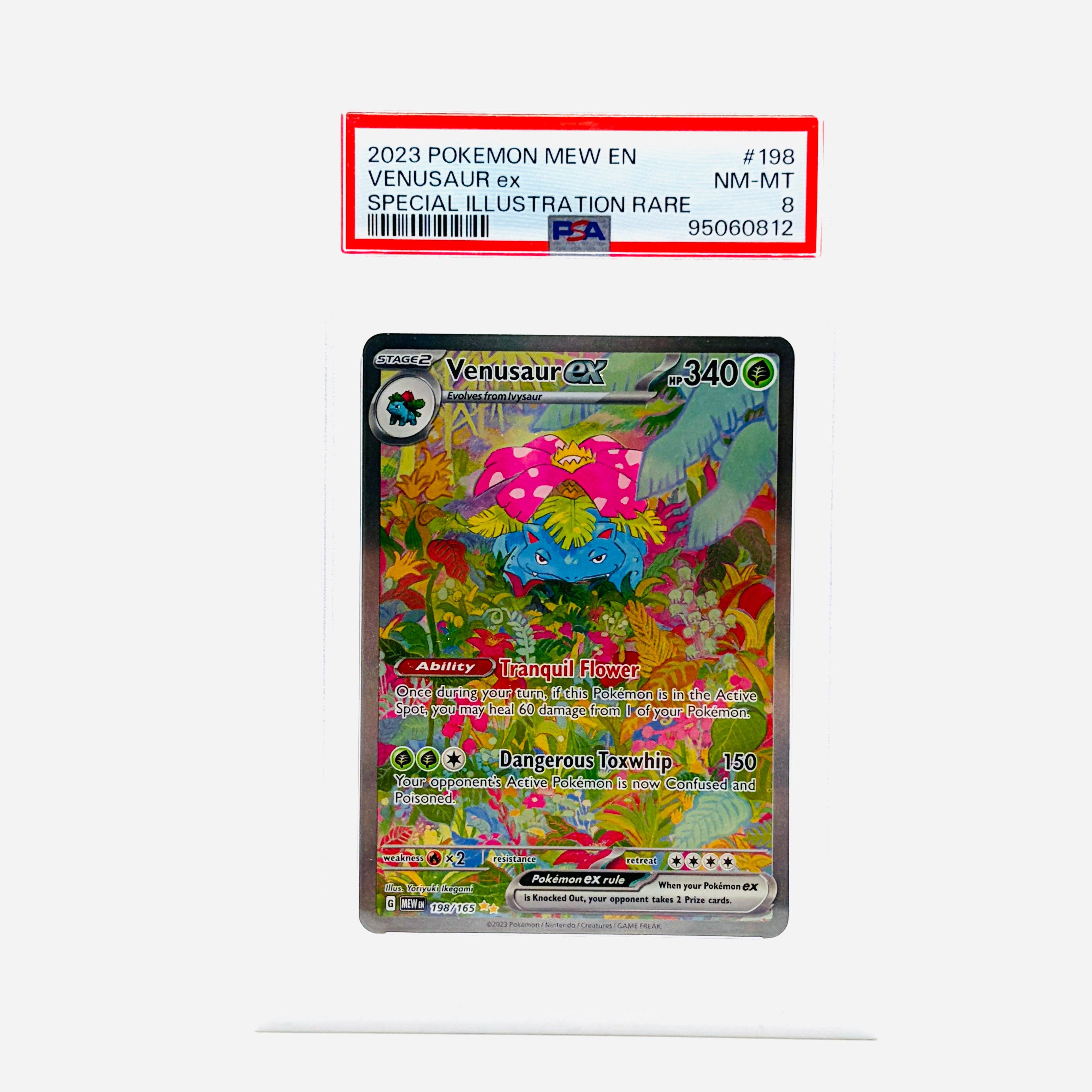 PSA 8 Sequential Venusaur ex, Charizard ex, Blastoise ex Special Illustration Rate - 2023 Pokemon 151