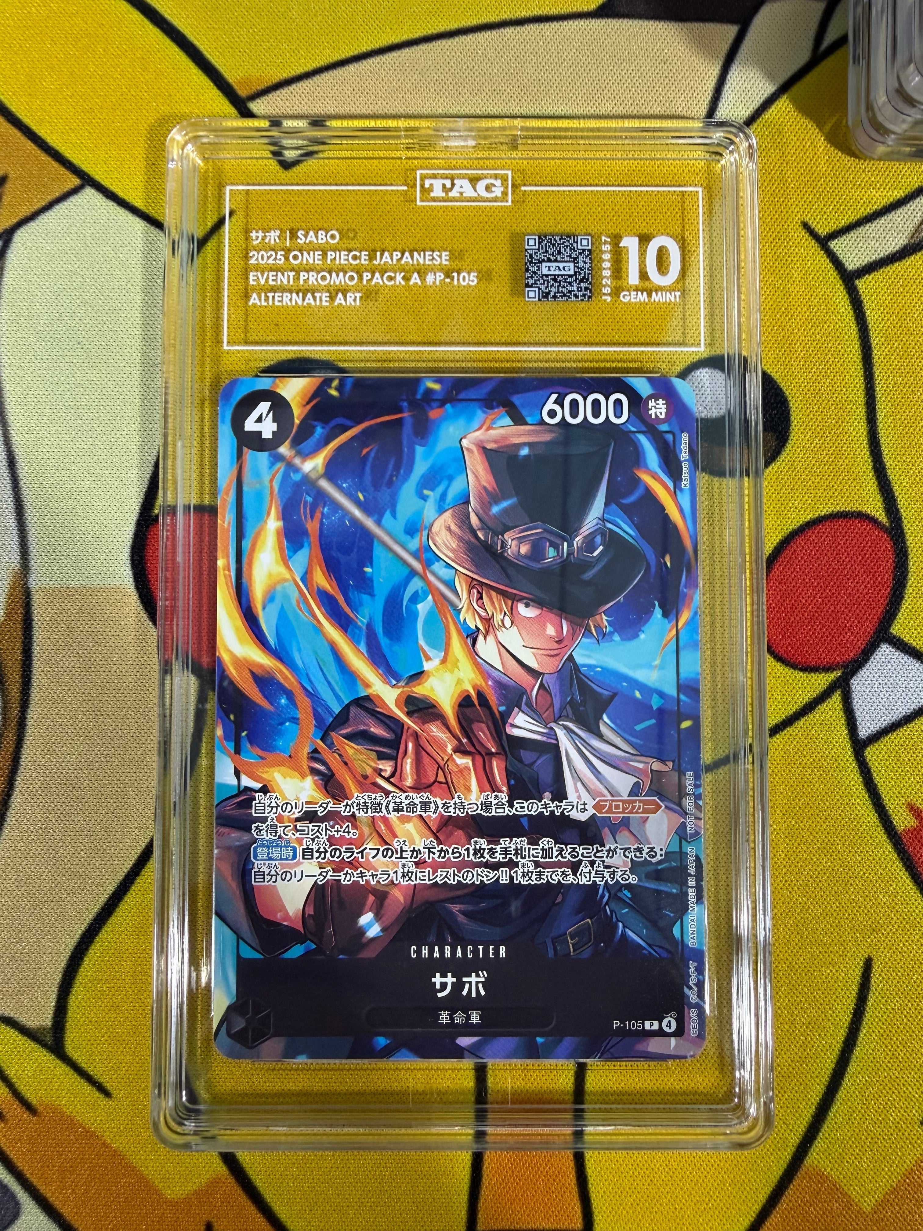 TAG 10 - Sabo - P-105 - Japanese Promo