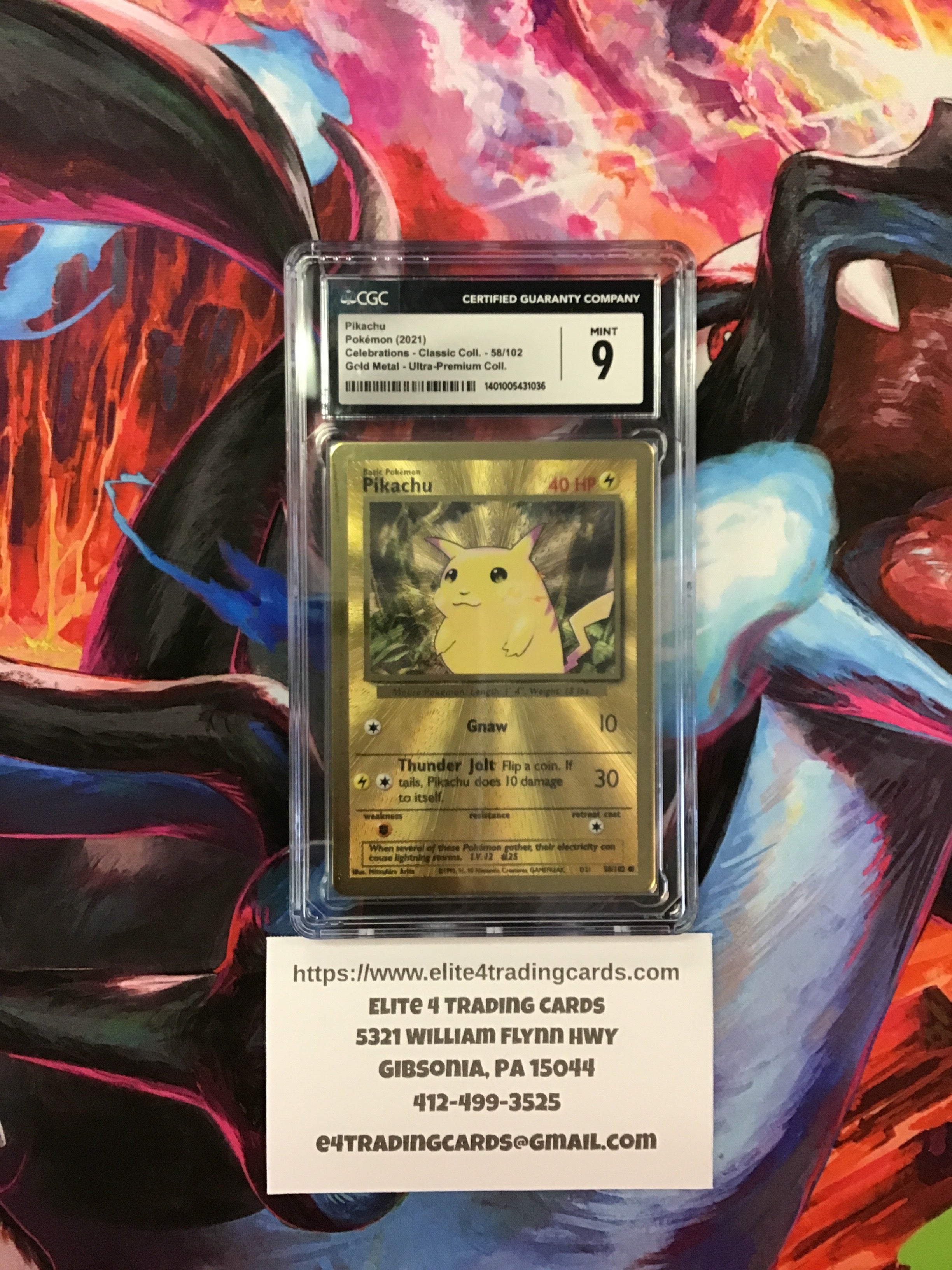 Pikachu [Ultra Premium Collection] #58 Pokemon Celebrations (cgc 9)