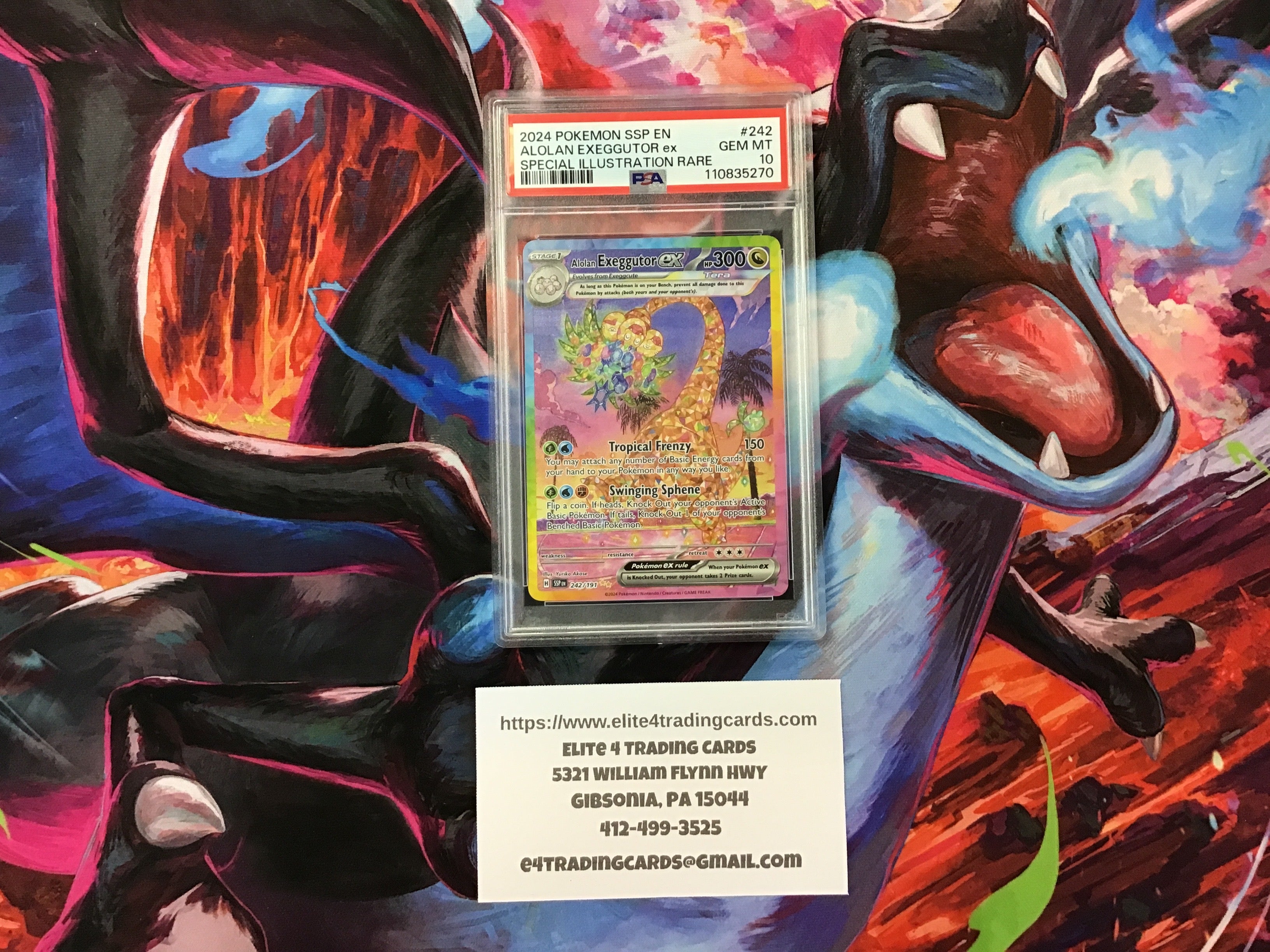 Alolan Exeggutor ex #242 Pokemon Surging Sparks (PSA 10)