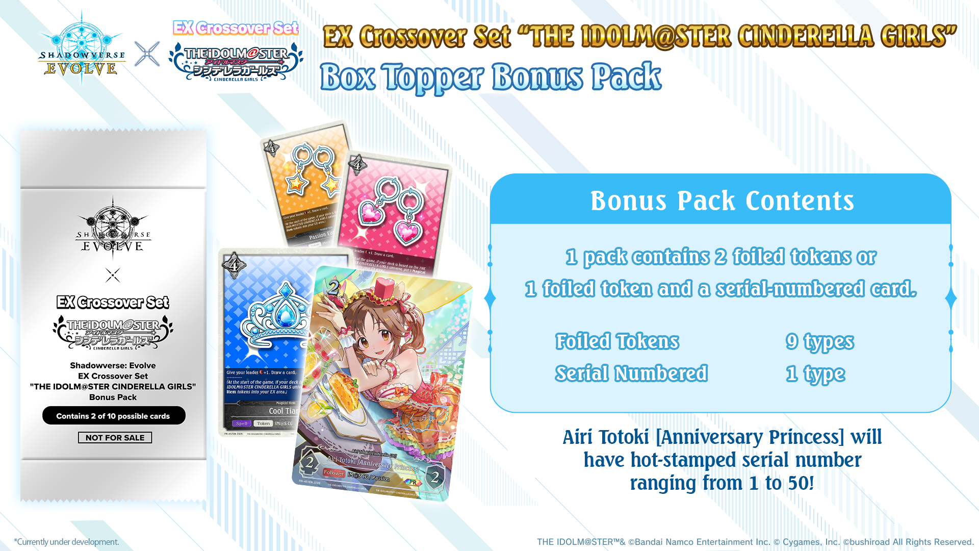 Shadowverse: Evolve - EX Crossover - The iDOLM@STER Cinderella Girls - Display Case (20x Booster Boxes)