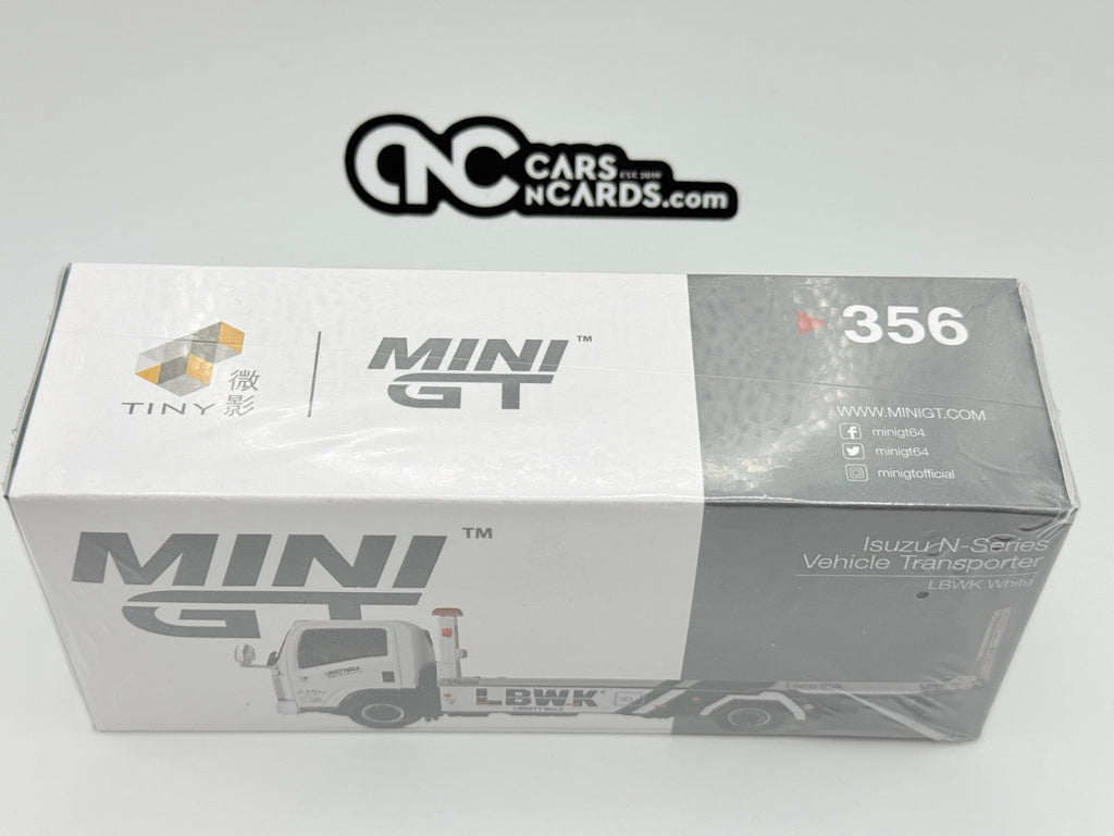 Mini GT 1:64 Isuzu N-Series Vehicle Transporter LBWK White #356