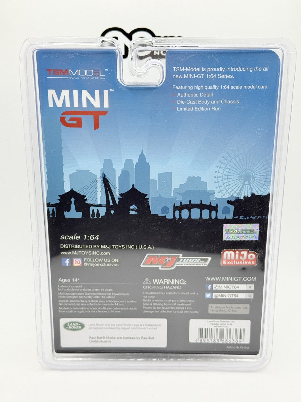 Mini GT 110 Land Rover Defender 110 Red Bull Luka Exclusive 1:64 RARE in Blister