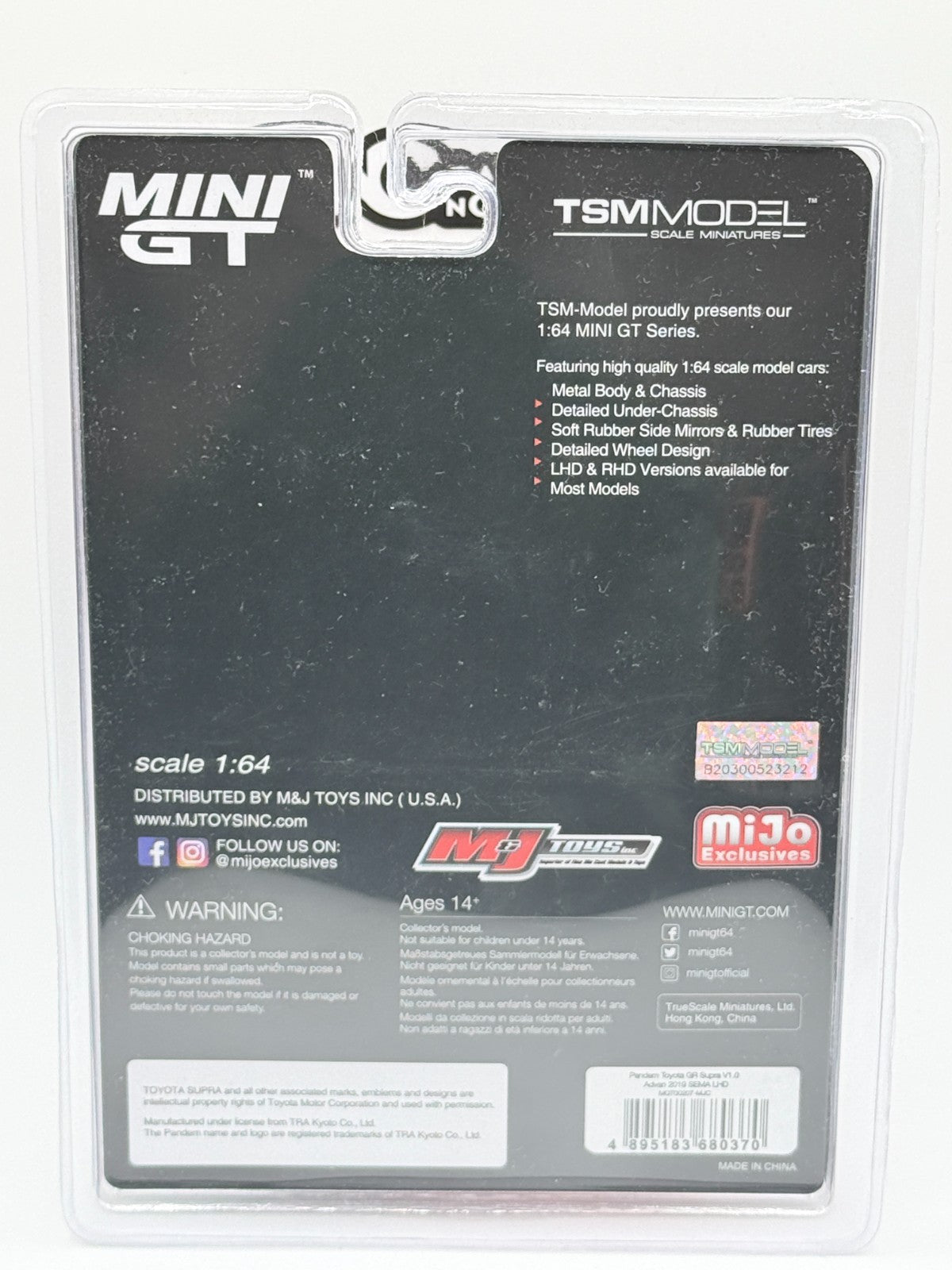 Mini GT 1:64 Pandem Toyota GR Supra Advan 2019 SEMA CHASE LIMITED EDITION RARE